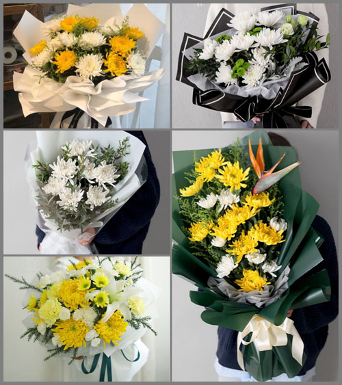 河南南阳邓州市九龙乡半店村白事花束代送